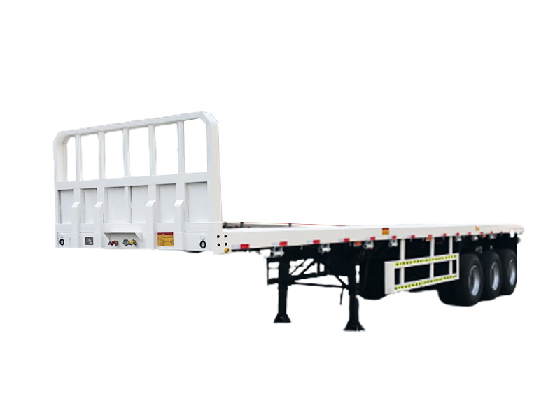 Container flatbed semi-trailer
